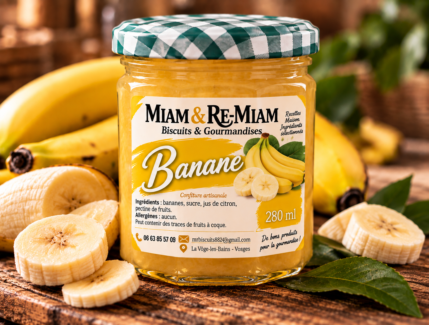 Confiture de Banane – Pot 280 ml