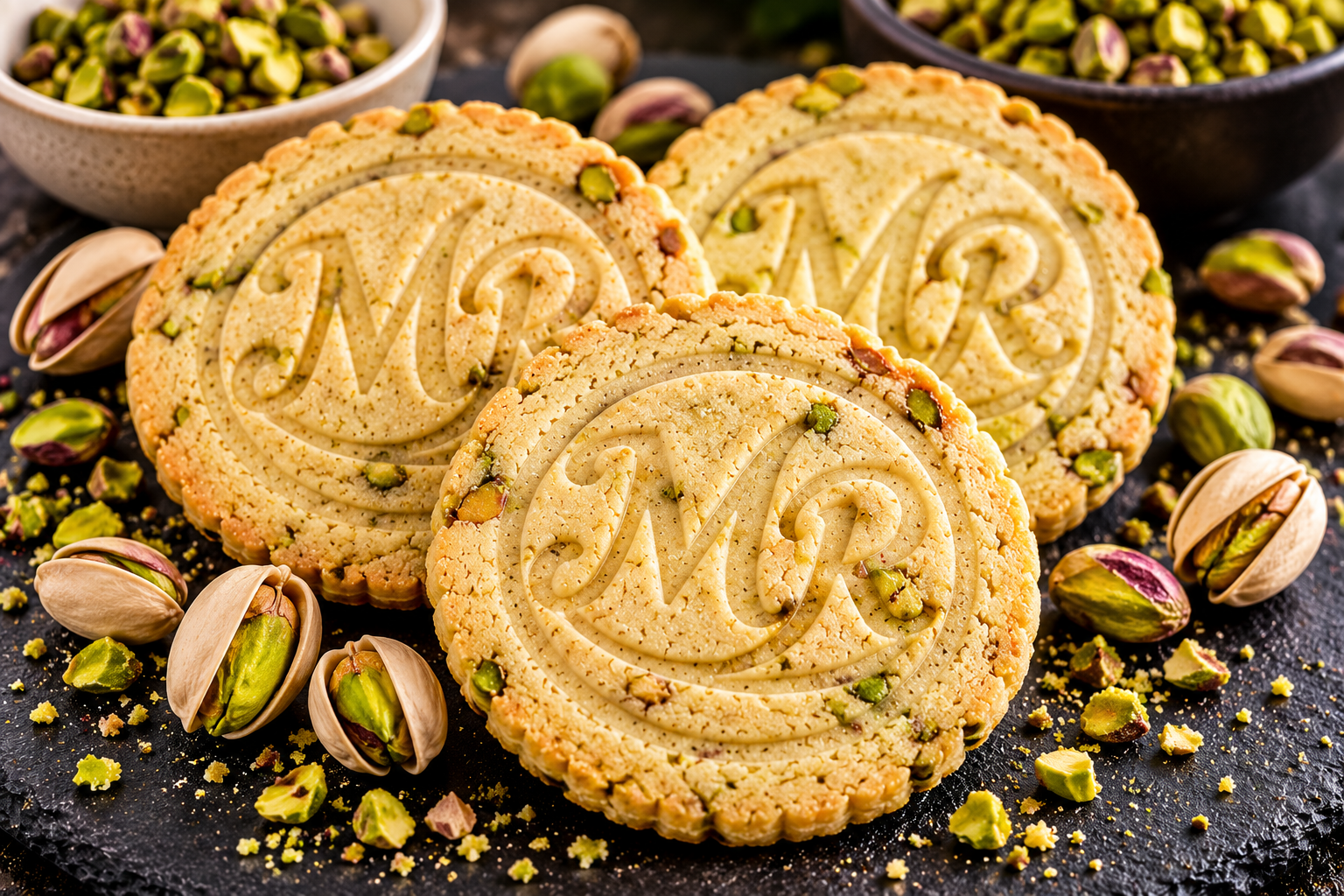 Biscuits Pistache – 12 pièces
