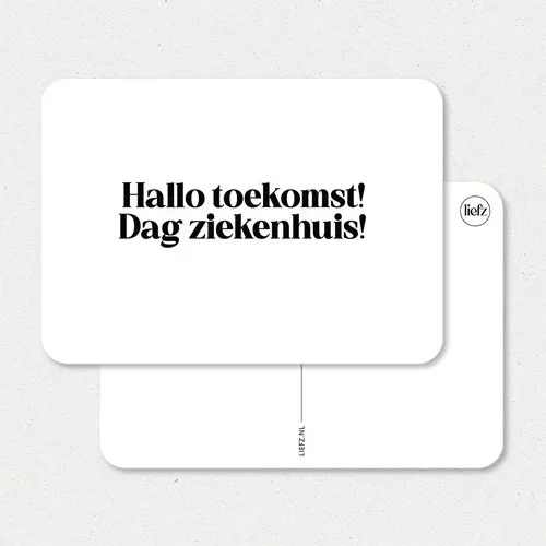 Hallo toekomst! Dag ziekenhuis!