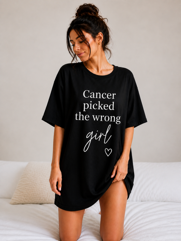 Pyjama "Cancer picked the wrong girl"