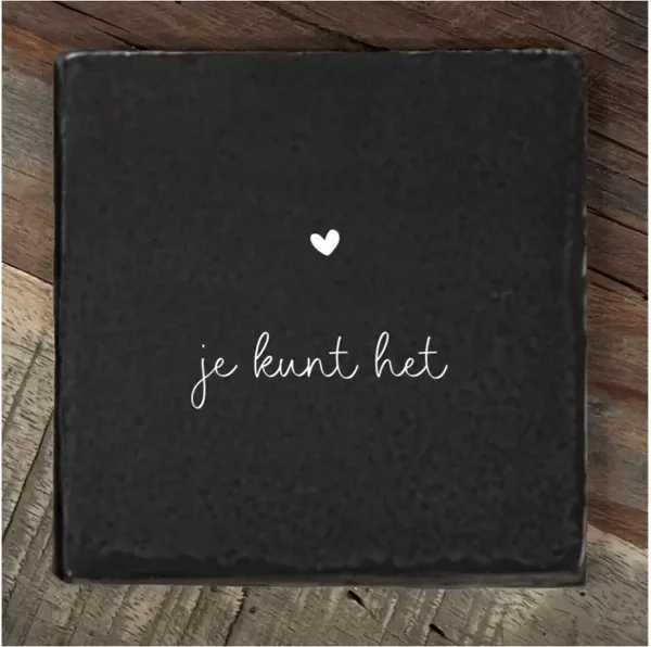 Tegeltje je kunt het