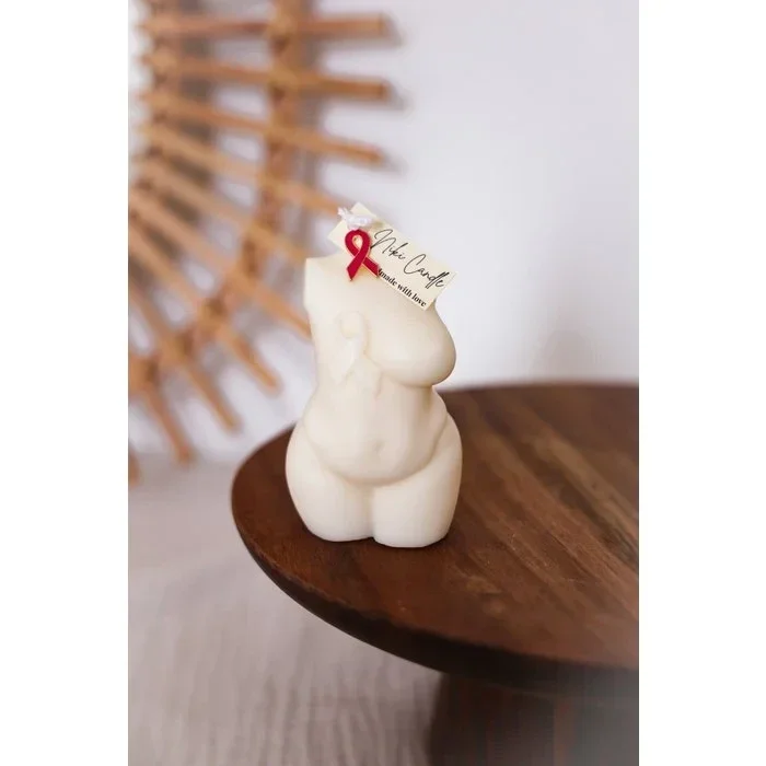 FCK Cancer Woman Candle kleur naturel