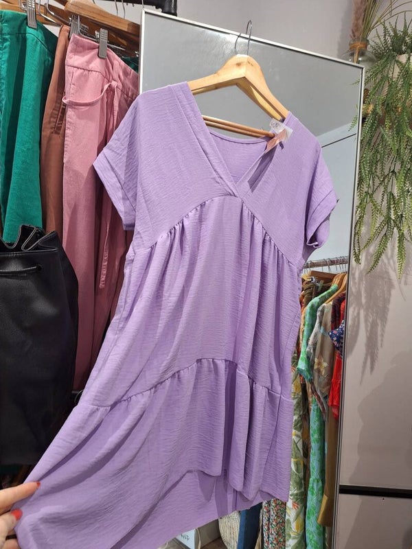 Robe lila taille unique