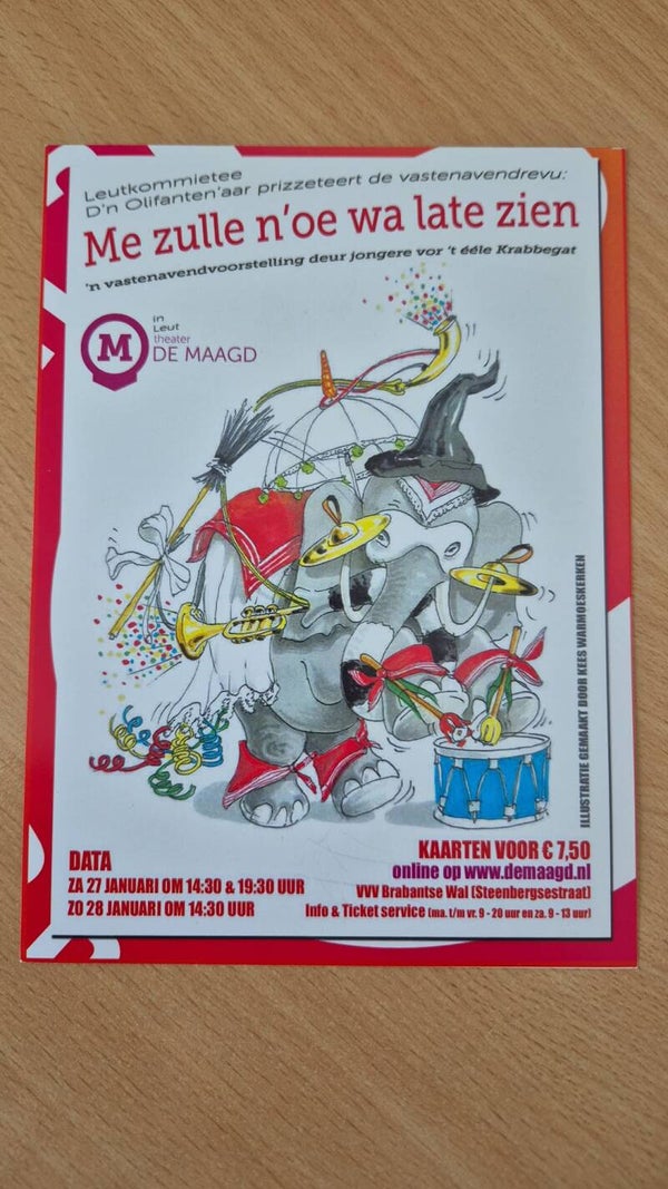 Flyer Leutkommietee d'n olifanten'aar 2018