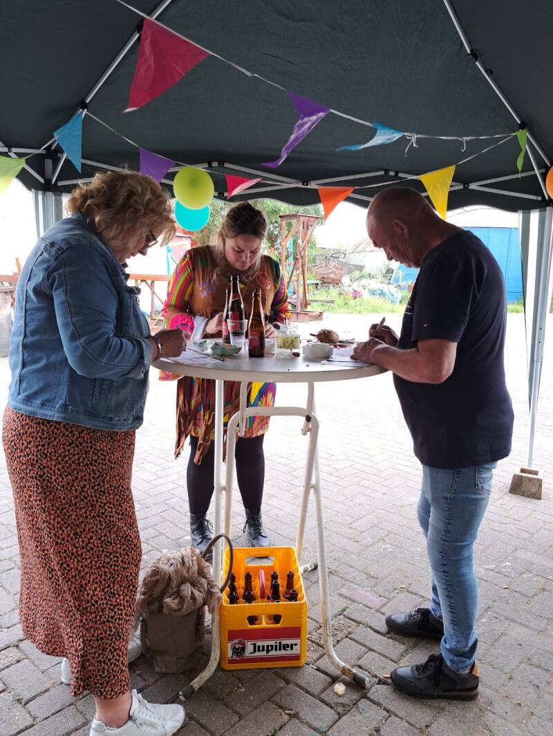 De alleskunner bij bouwclub de Leutige Krabben. 