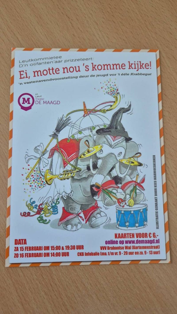 Flyer Leutkommietee d'n olifanten'aar 2014