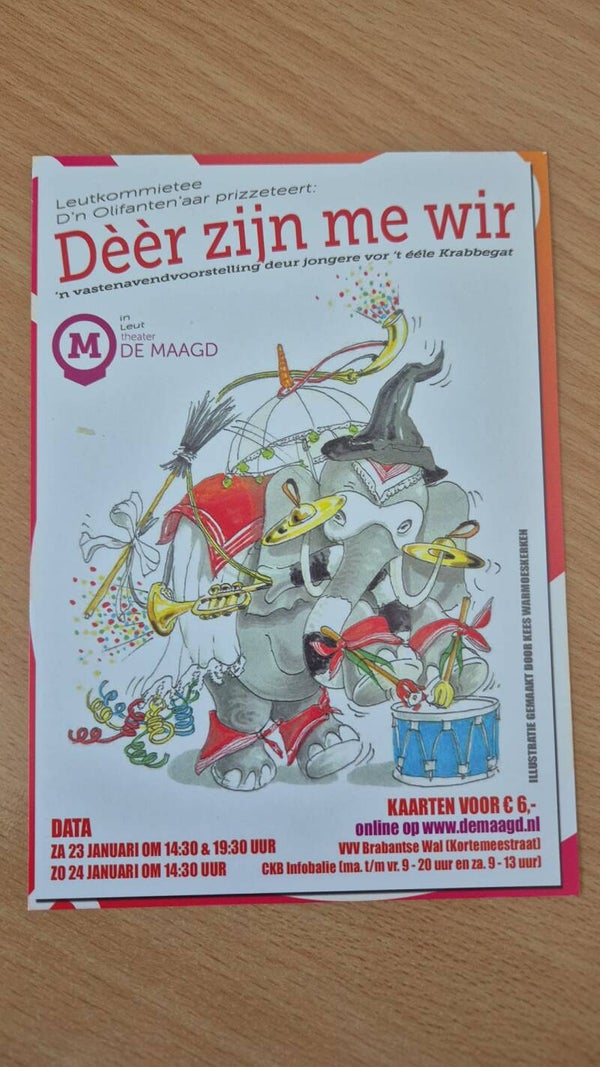 Flyer Leutkommietee d'n olifanten'aar 2016