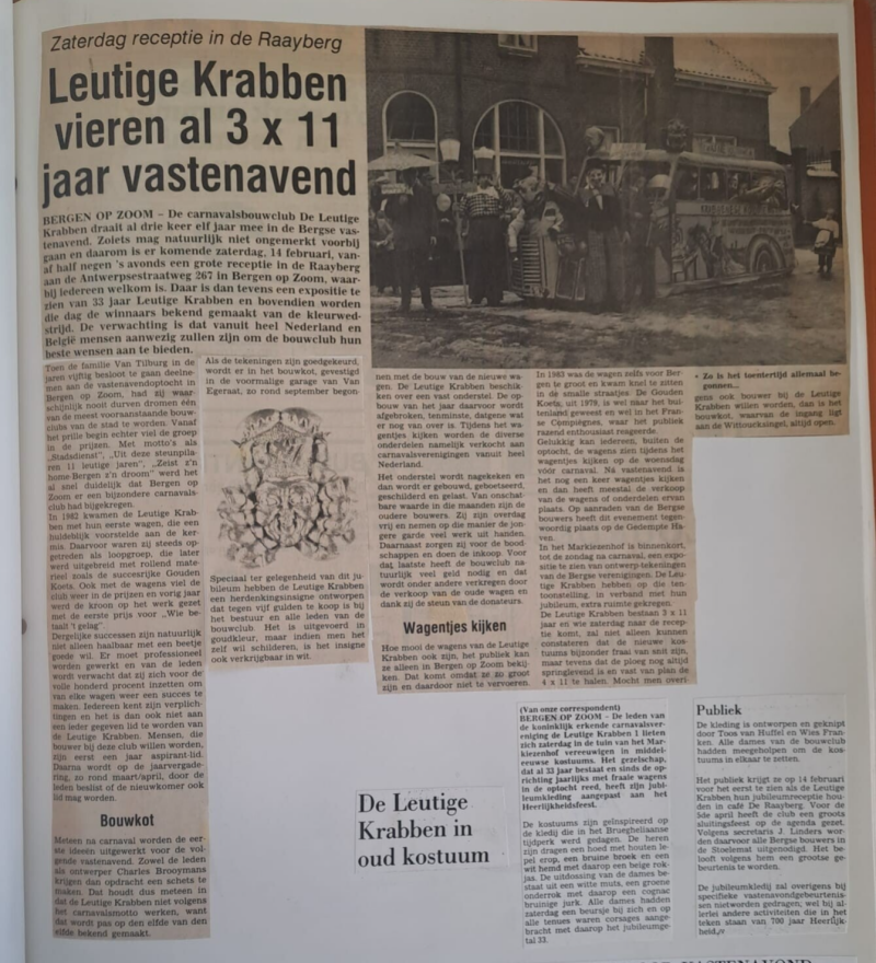 Archief 1987 - Receptie in de Raayberg