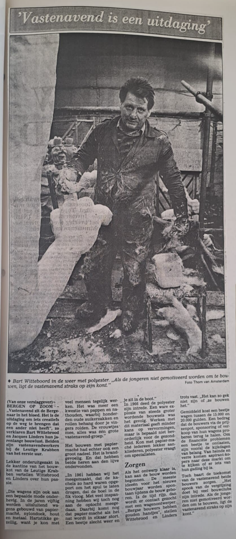 Archief 1987 - Interview - Vastenavend is een uitdaging