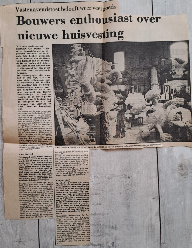 Archief 1981 - Bouwers enthousiast over nieuwe huisvesting