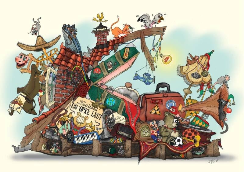 Ontwerpen van een praalwagen - bouwclub Bergen op Zoom Carnavalsvereniging 