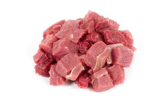 Hacheevlees/Stoofblokjes verpakt ca 500gr