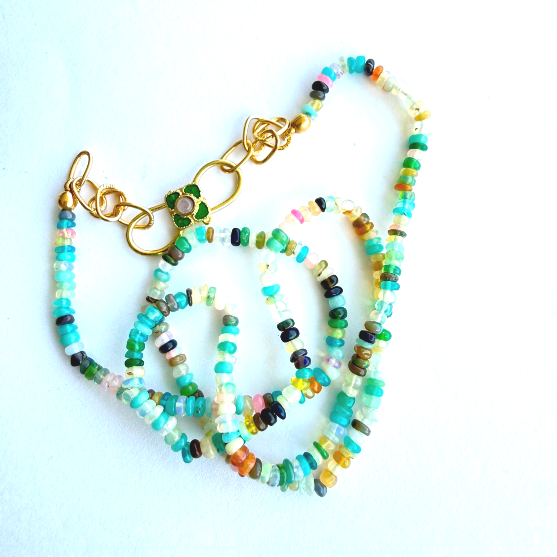 RAINBOW ETHIOPEAN OPAL necklace