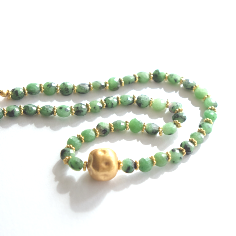 BAPU Ruby Zoisite Necklace