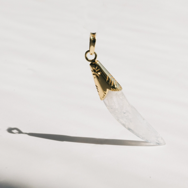Cosmic Horn Moonstone pendant