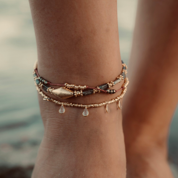 TINY DROPS anklet