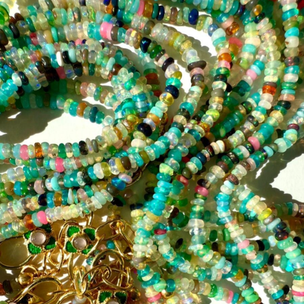 RAINBOW ETHIOPEAN OPAL necklace