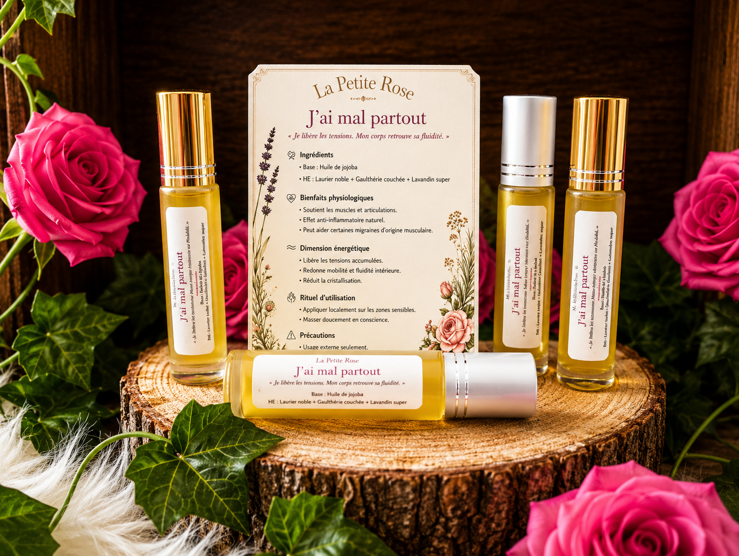 Roll-On aux Huiles Essentielles - J’ai mal partout