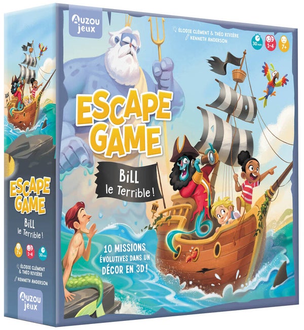 GRAND JEU - ESCAPE GAME - BILL LE TERRIBLE !  - dès 7 ans