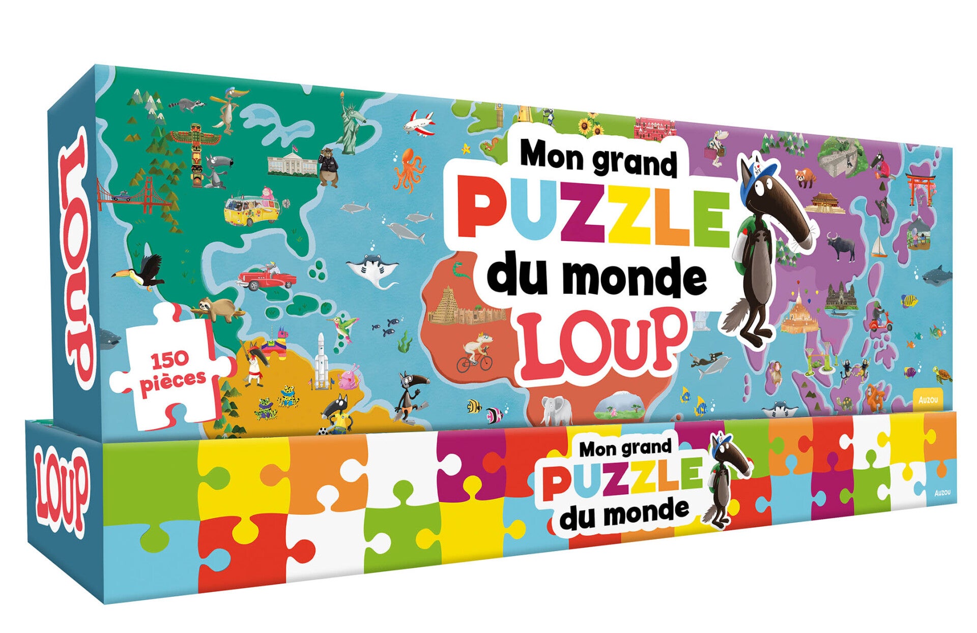 MON GRAND PUZZLE DU MONDE LOUP