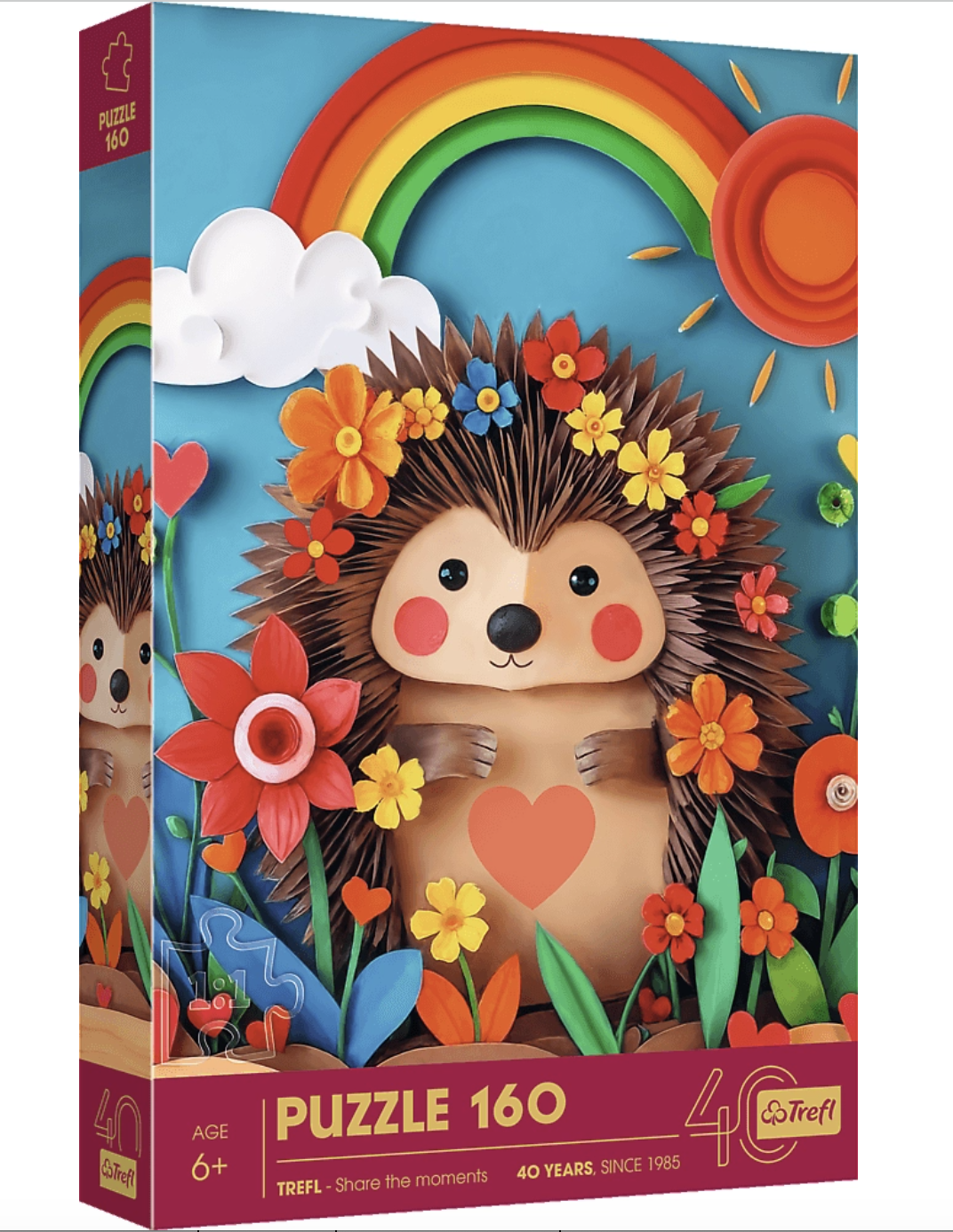 TREFL Puzzle Paper Art : Petit hérisson 160 pièces
