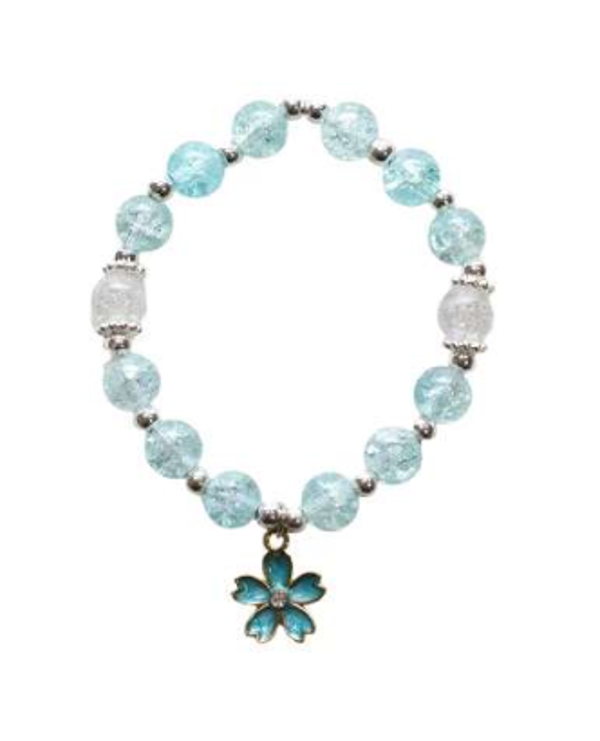 Bracelet perles Pivoine Bleue