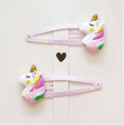 Barrettes duo licornes