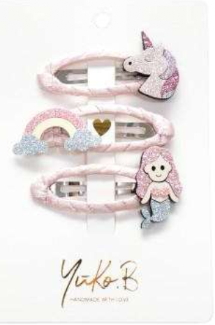 lot de 3 barrettes fairy