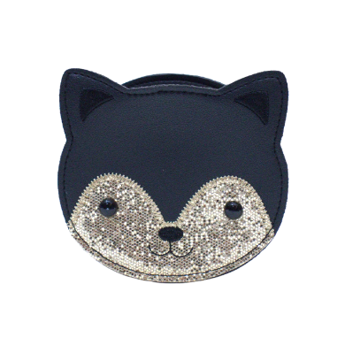 Sac bandoulière Gaspard le chaton Noir