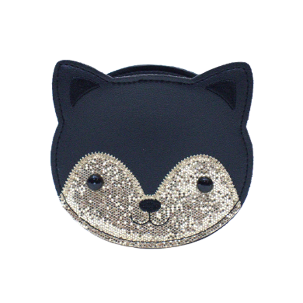 Sac bandoulière Gaspard le chaton Noir
