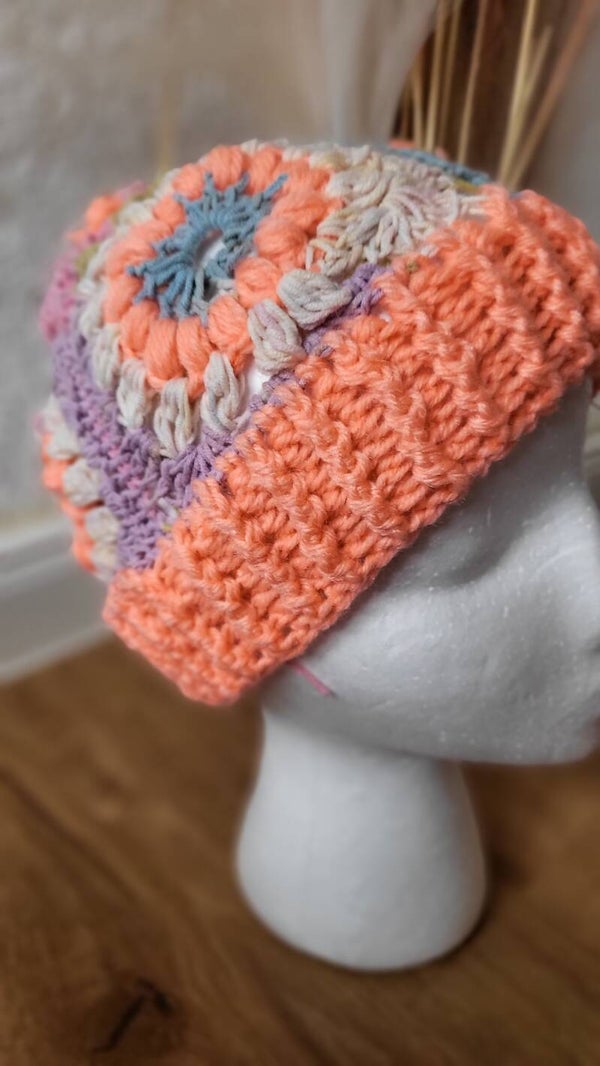 Granny Square Sommermütze