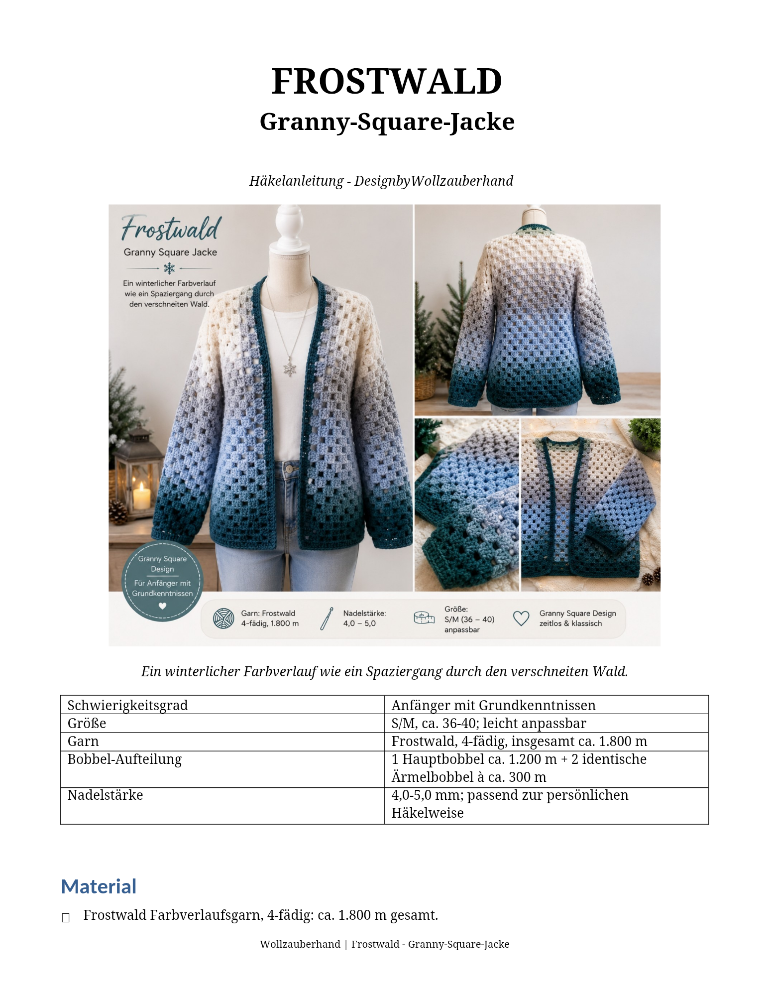Anleitung Granny square Jacken