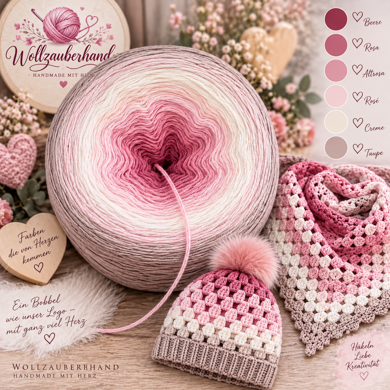 Set Mütze und Tuch Bobbel