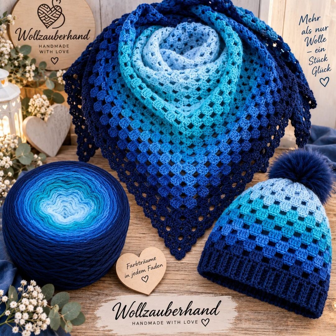Set Mütze und Tuch Bobbel Bärenzauber