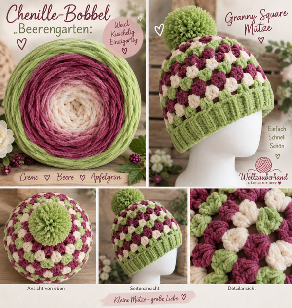 Anleitung Granny Square Mütze