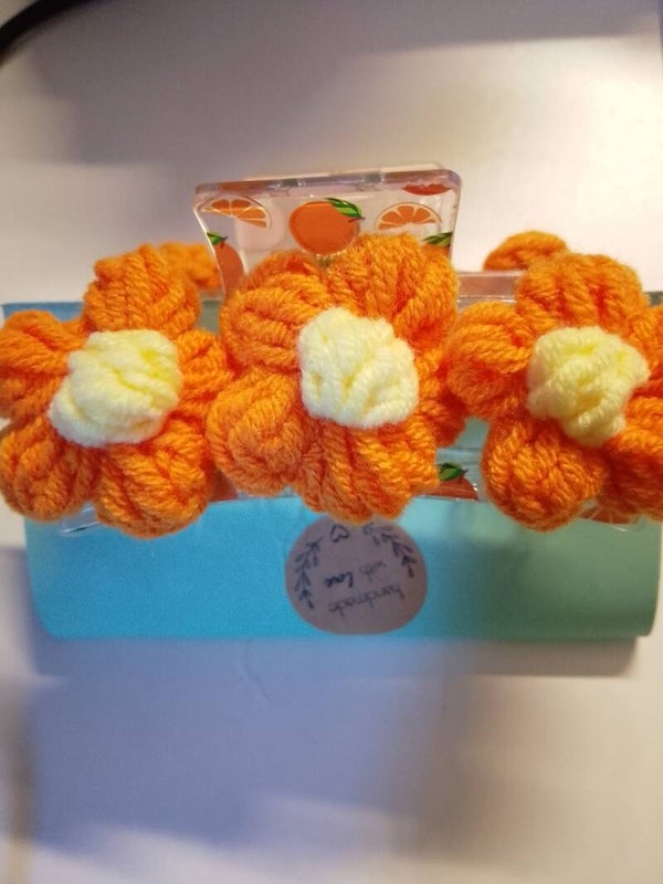 Handmade Haarklammer Blumen