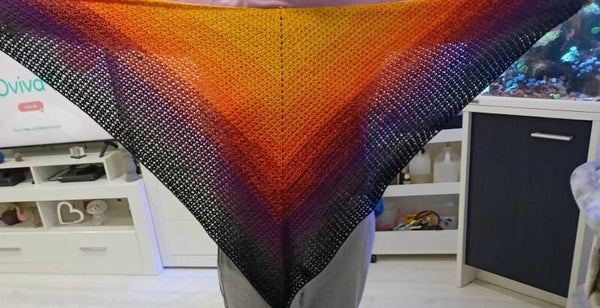 Dreieckstuch - Flammenzauber