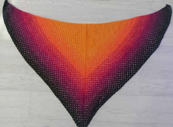 Dreieckstuch - Farbtanz