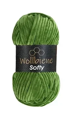 Softy Chenille Froschgrün