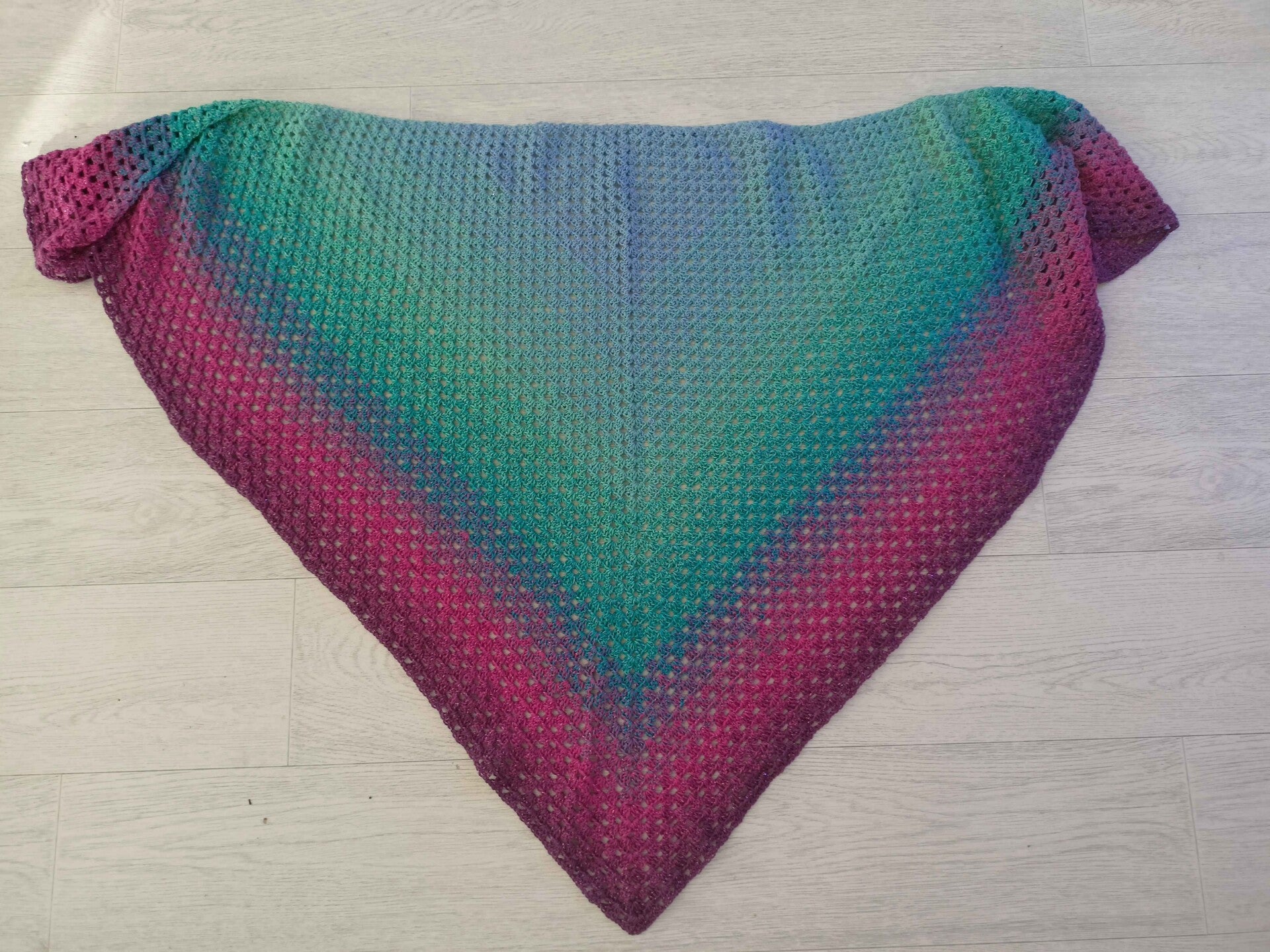 Dreieckstuch - Funkelspitze (mit Glitzer)