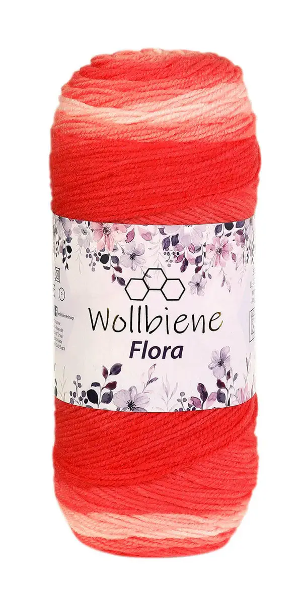 Wollbiene Flora Koralle