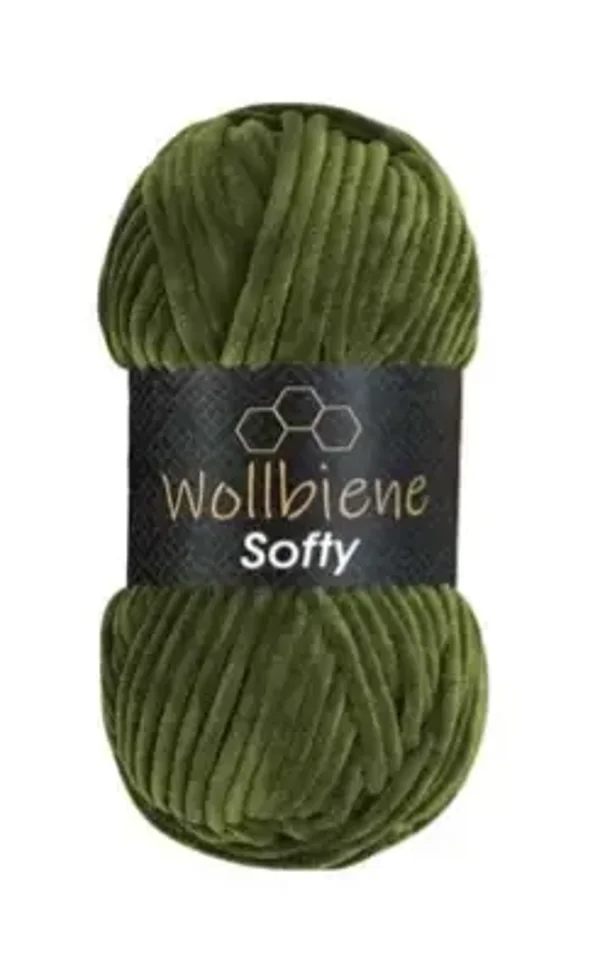 Softy Chenille Olivgrün