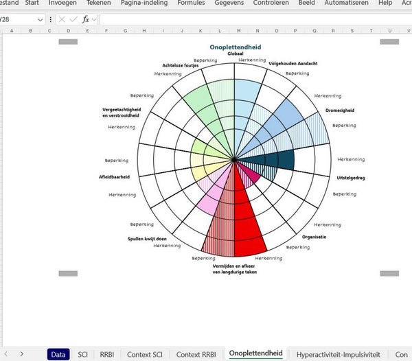Profielvisualisatietool Autisme - ADHD (Volwassenen)