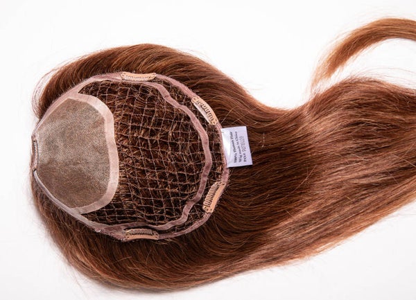 NJ Creations Ideal Volume II Human Hair topper kleur R8A/12-30/15/25T