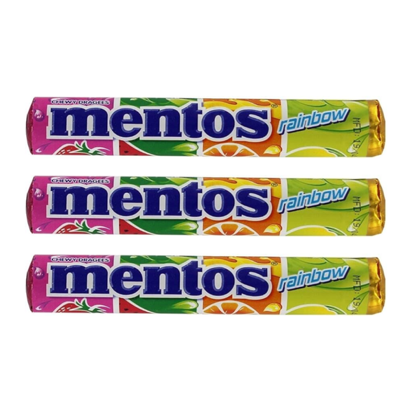 Mentos rainbow 29gr 3 rollen