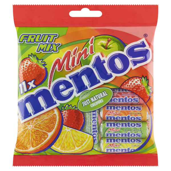 Mentos mini fruitmix zakje 11 st.