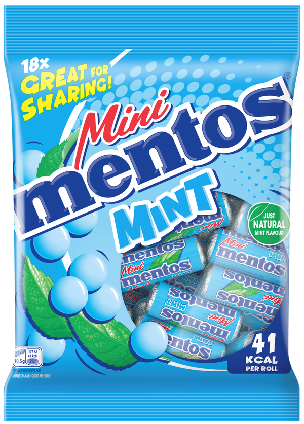 Mentos mini mint 215 gram 18 stuks
