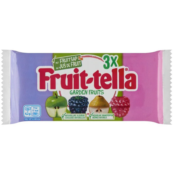 Fruittella Gardenfruits (pack 3 rollen)