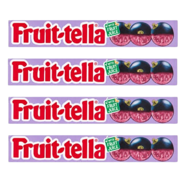 Fruittella Blackcurrant 4 rollen