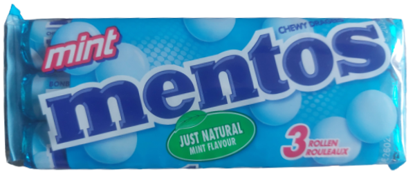 Mentos Mint (pack 3 rollen)
